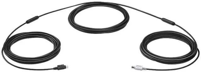 Logitech Group 15M Extender Cable - cable and connector ends view