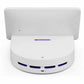 Logi Dock Flex White - rear view showing USB-C, USB-A, HDMI and ethernet ports
