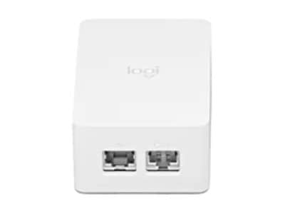 Logitech PoE Injector with Plug Set Off White front view