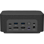 Logi Dock Graphite MSFT Teams - rear/underside port panel view