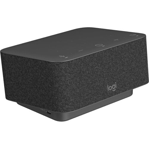 Logi Dock Graphite MSFT Teams - front angled view
