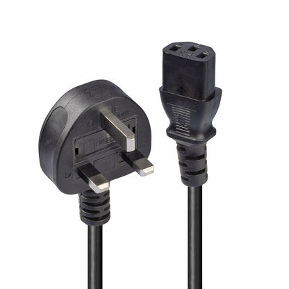 Generic representative image: 3-pin fused plug to IEC C13 power cord
