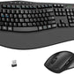 Logitech Signature Comfort Plus MK880 Graphite - keyboard, mouse, and USB secure receiver