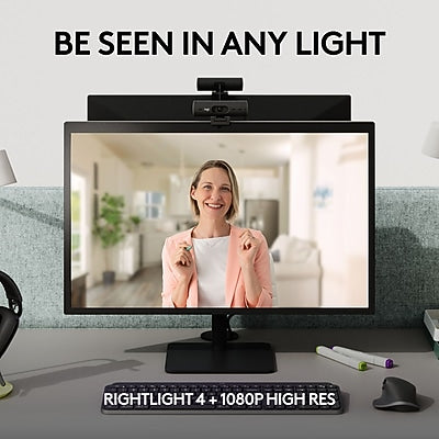 Logitech Brio 505 webcam Graphite alternate angle