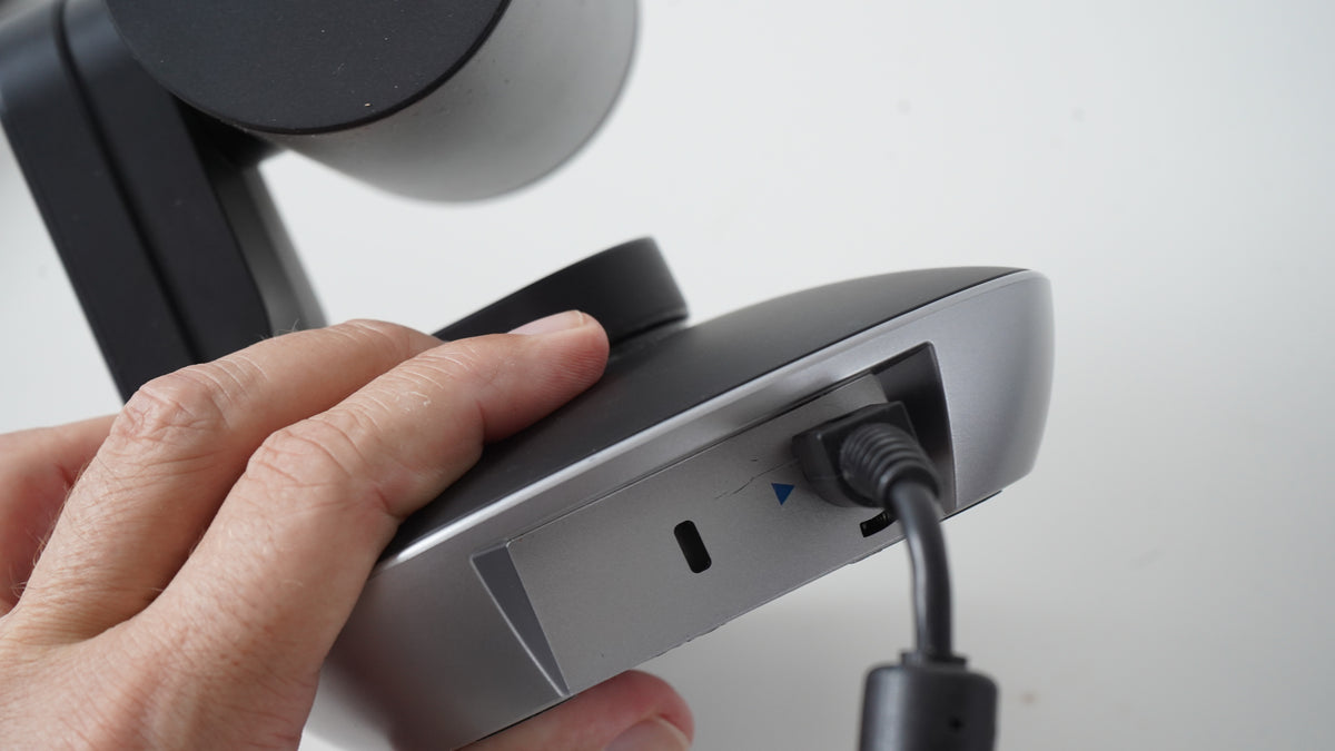 Logitech PTZ Pro 2 - rear cable port close-up