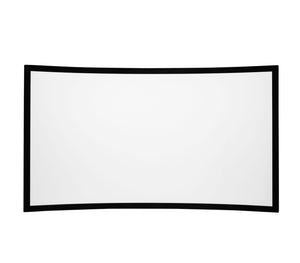Grandview Curved Series fixed frame screen - front view