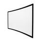 Grandview Curved Series fixed frame screen - curvature side view