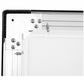 Grandview Curved Series fixed frame screen - corner close-up