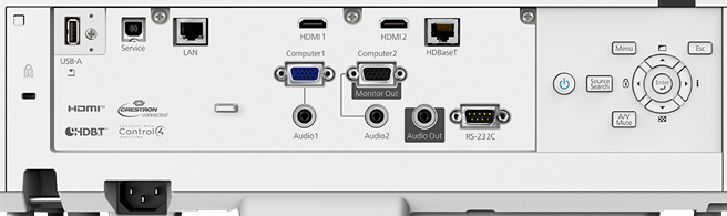 Epson EB-L520U connectivity view