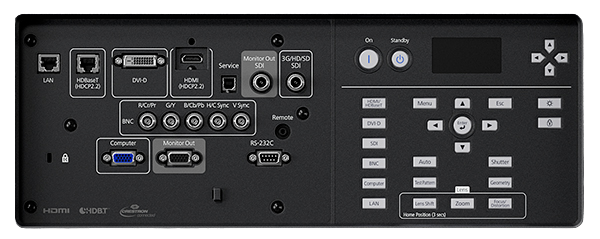 Epson EB-L30000UNL connectivity panel