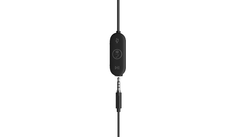 Logi Zone Wired Earbuds Teams - 3.5mm connector close-up