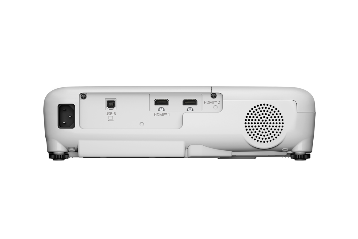 Epson EB-E12 back connectivity view