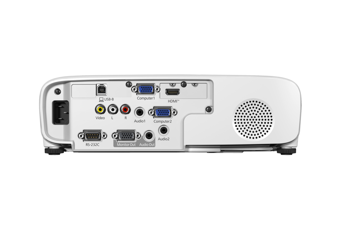 Epson EB-E24 back connectivity view
