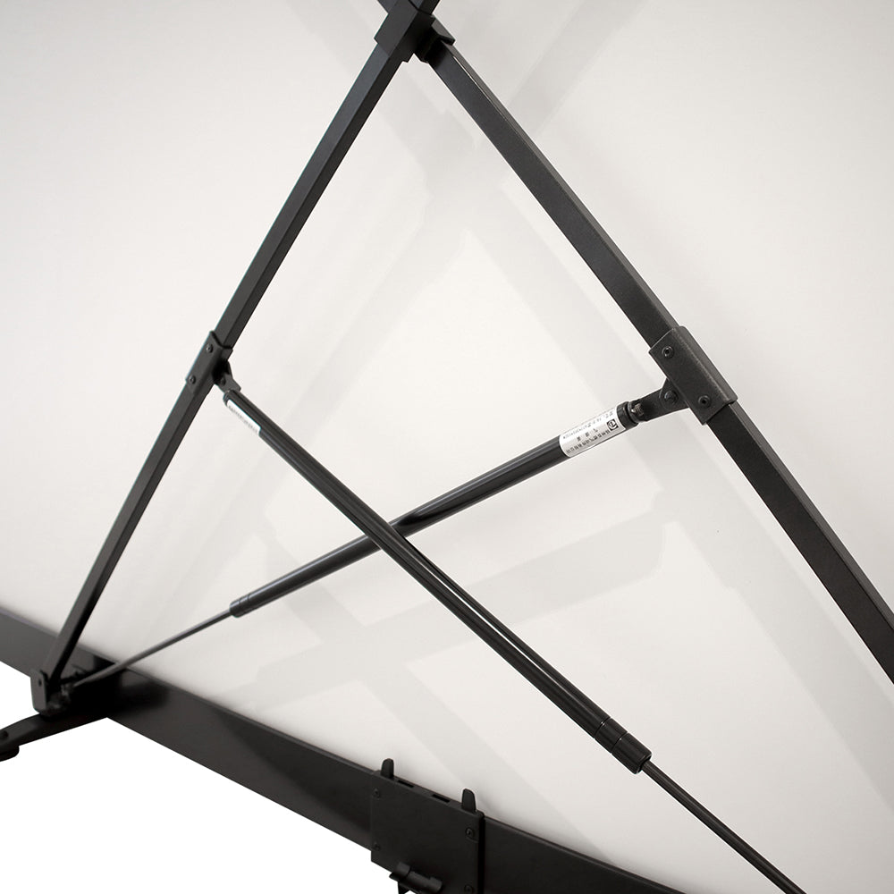 Grandview Manual Floor Up screen pneumatic arm detail