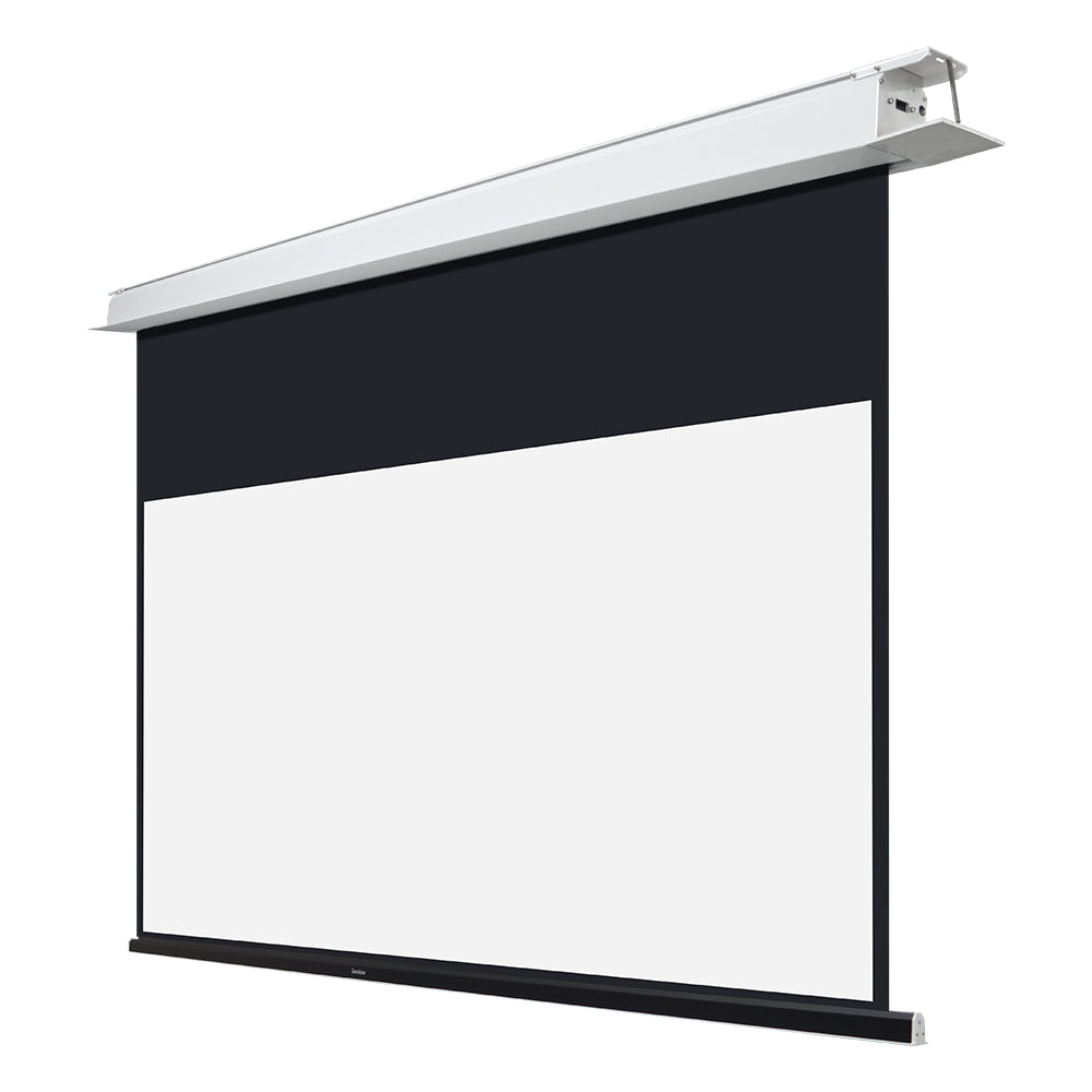 Hidetech Series recessed screen ceiling install