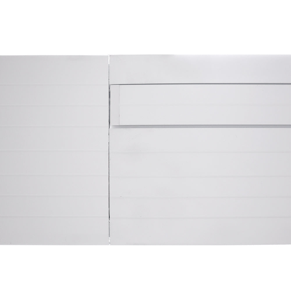 Hidetech Series recessed screen endcap detail