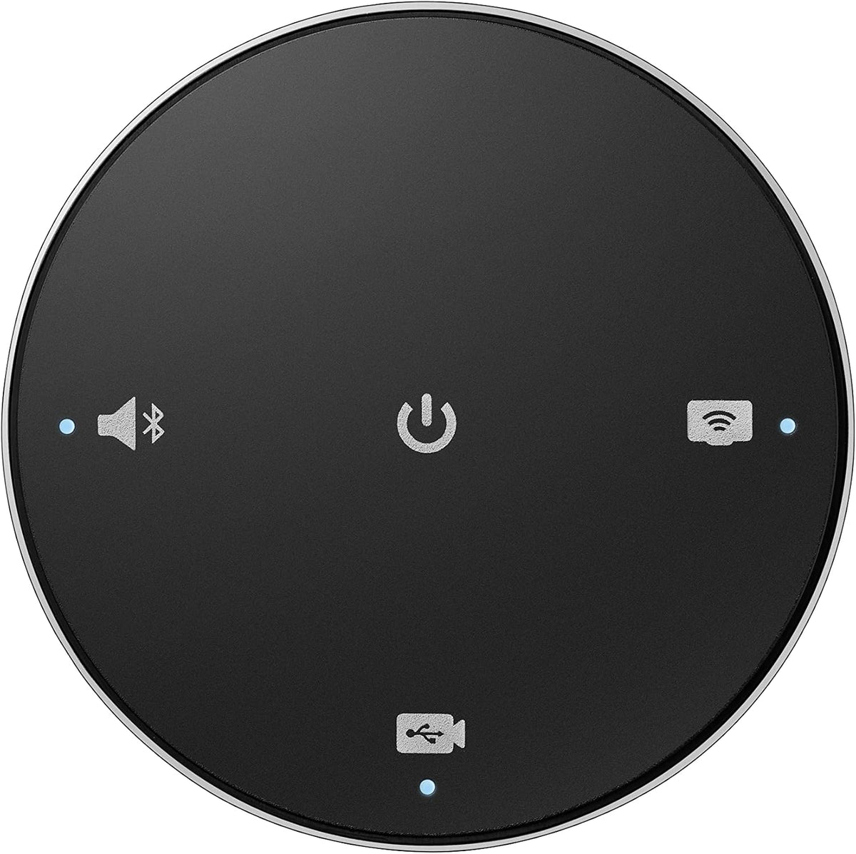 Logitech CONNECT - bottom panel showing controls and port icons
