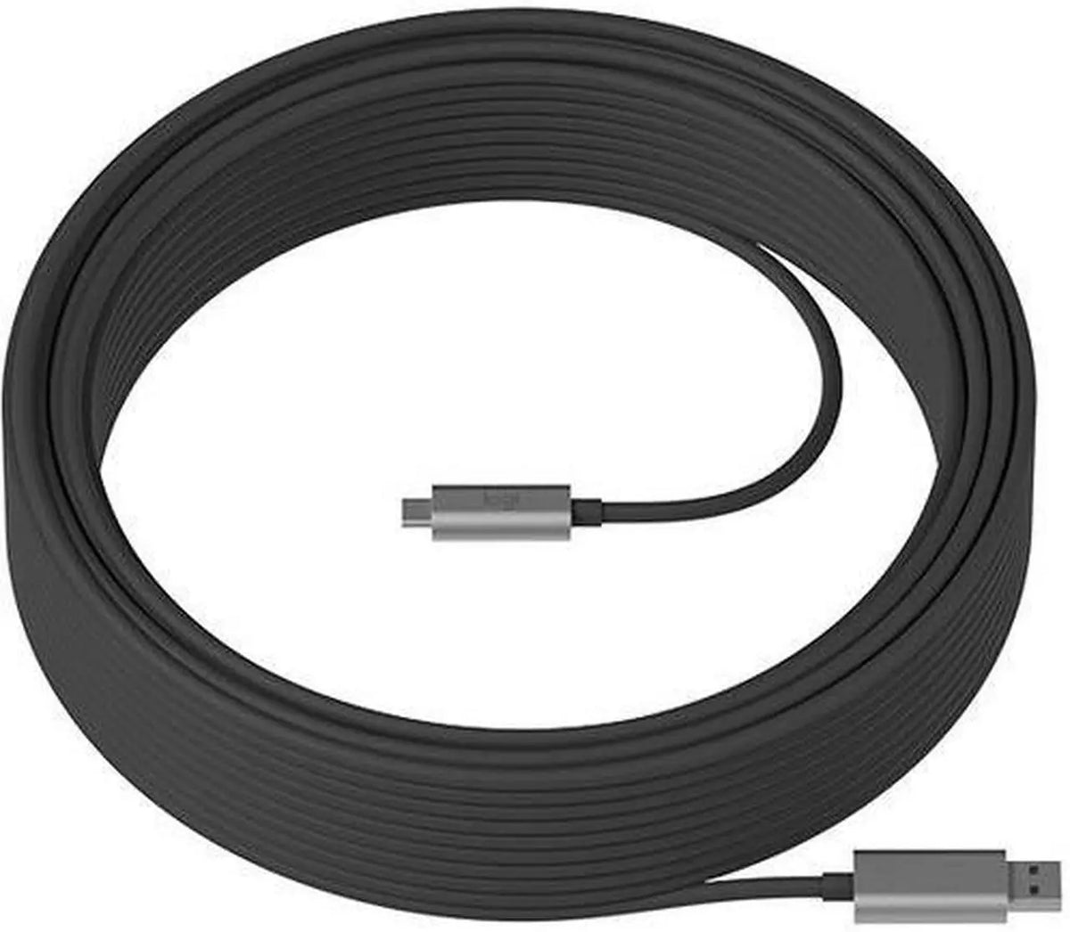 Logitech Strong USB Cable - coiled cable with connector ends