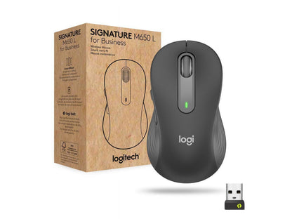 Logitech Signature M650 L Wireless Mouse for Business - GRAPHITE