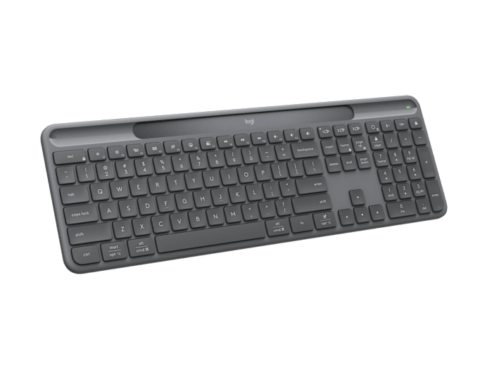 Logitech Slim Solar+ K980 for Business Graphite - alternate angle