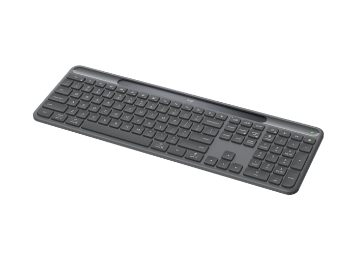 Logitech Slim Solar+ K980 for Business Graphite - detail view