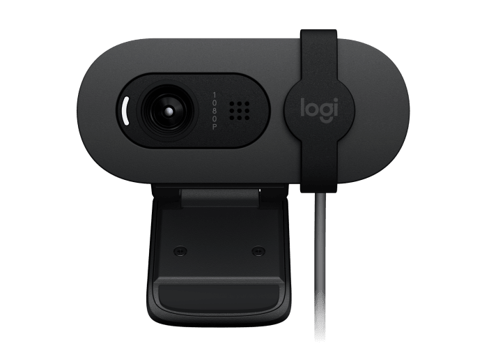 Logitech Brio 105 Graphite - side angle