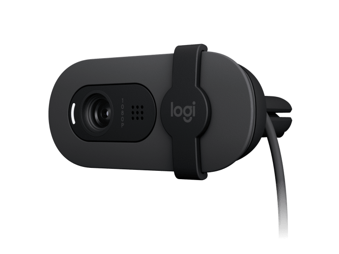 Logitech Brio 105 Graphite - rear/cable angle