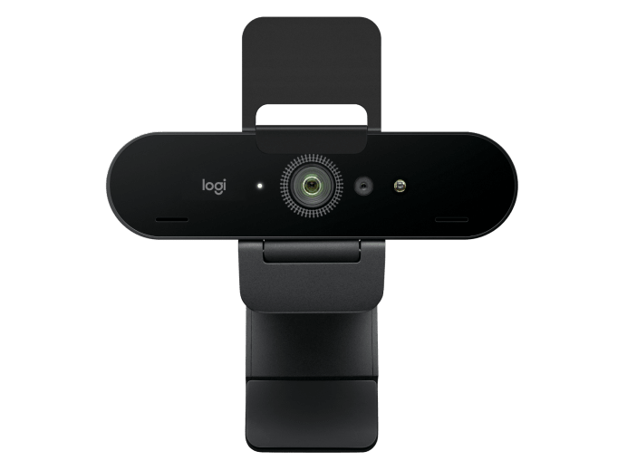 Logitech Brio 4K Webcam Graphite - rear cable and mount view