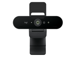 Logitech Brio 4K Webcam Graphite - rear cable and mount view