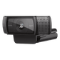 Logitech C920e webcam with mounting clip and cable