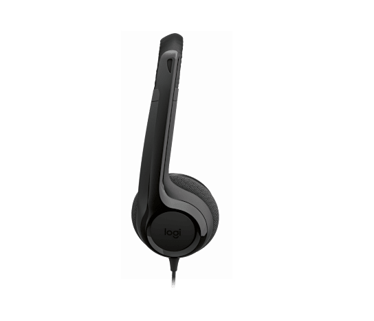 Logitech H390 headset - side view