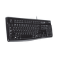 Logitech K120 Corded Keyboard Black - alternate angle