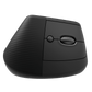Lift Vertical Ergonomic Mouse Graphite/Black - side angle view