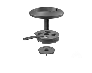 Logitech Rally Mic Pod Table Mount White installed view