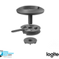 Logitech Rally Mic Pod Table Mount White alternate angle