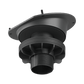 Logitech Tap Riser Mount - underside showing threaded cable pass-through