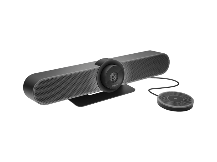 Logitech Expansion Mic for MeetUp angle view with cable