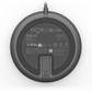 Rally Mic Pod Graphite/Black - bottom view showing cable connector port