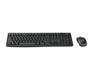 Logitech Wireless Combo MK270 keyboard and mouse angle view