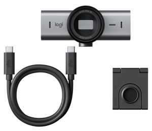 Logitech MX Brio 705 for Business - USB-C cable with connector ends and privacy shutter