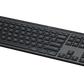 MX Keys for Business Graphite - side profile with USB-C port