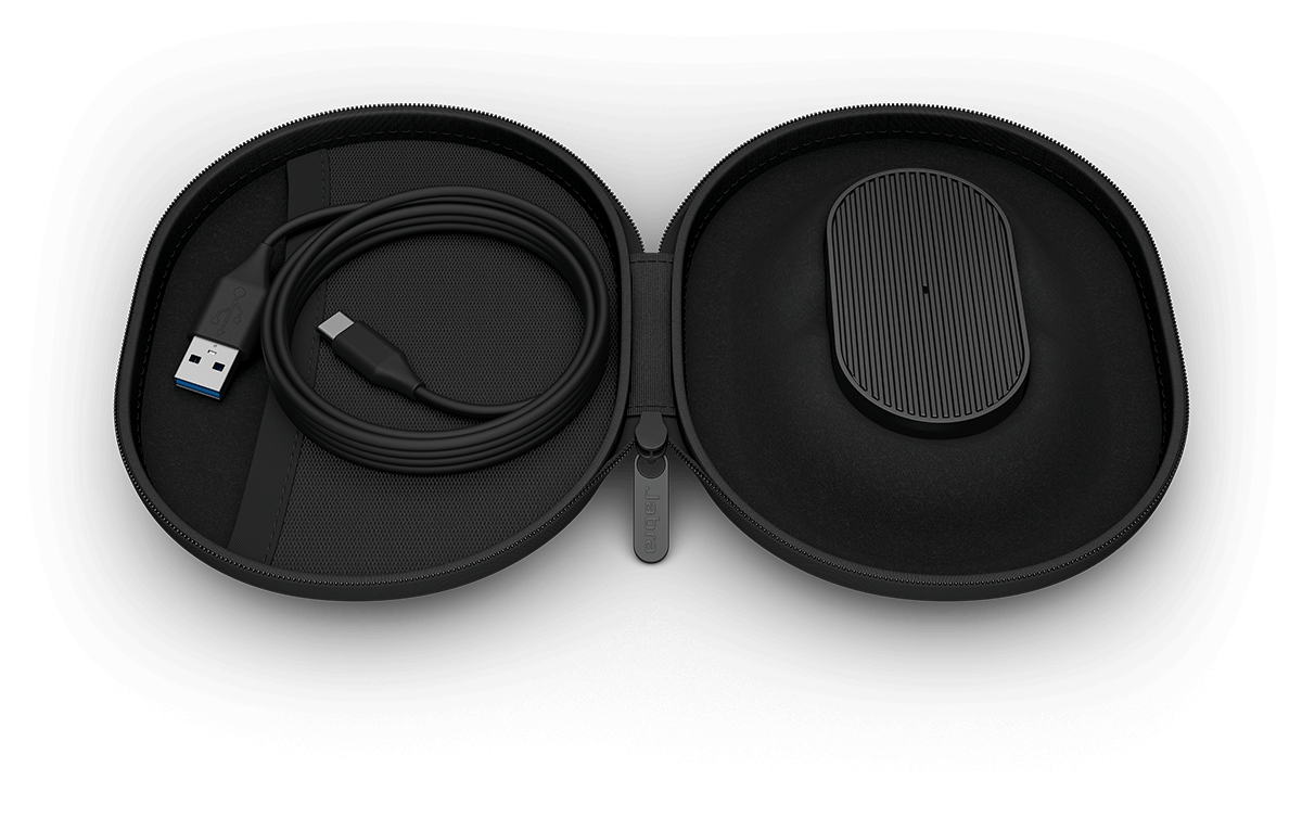 Jabra PanaCast 20 mounted on a laptop screen