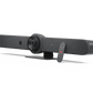 Rally Bar + Tap IP - Graphite - angled view with remote control