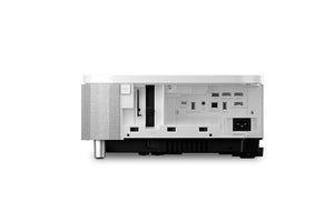 Epson EpiqVision Ultra LS800 - side panel opened showing ports and connections