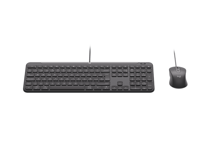 Wired Combo MK620 for Business Graphite - tilted top view