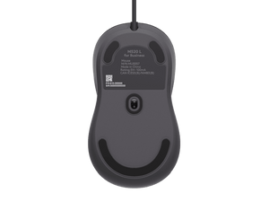 Logitech M520 for Business Graphite mouse underside showing USB-C connector