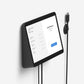 Logitech Tap Wall Mount - mounted with magnetic cable dock holding HDMI cable connector