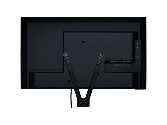 Logitech TV Mount for MeetUp installed on display