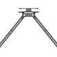 Logitech TV Mount for Video Bars - in-use mounted below TV with video bar
