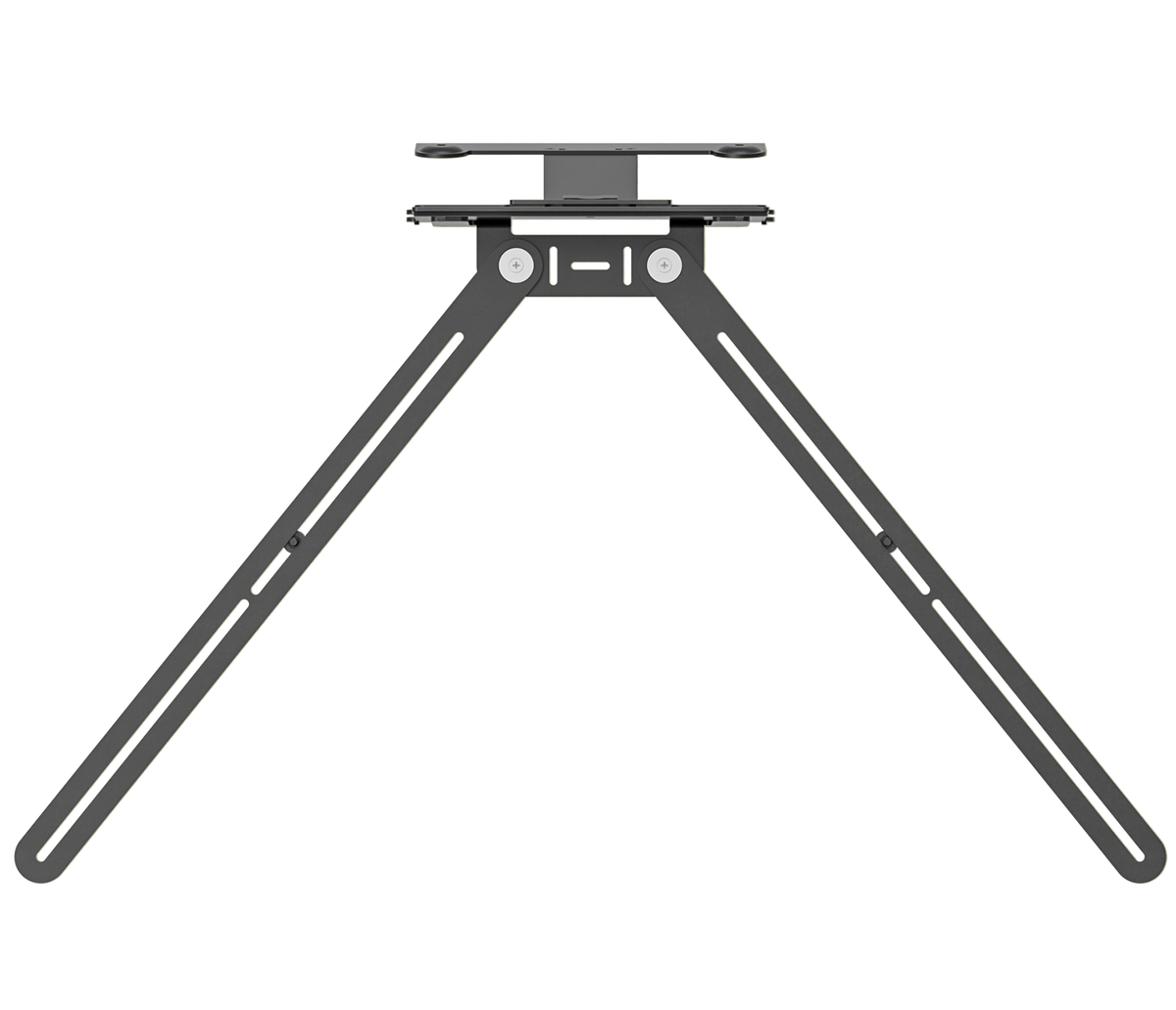 Logitech TV Mount for Video Bars - in-use mounted below TV with video bar